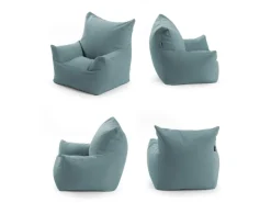 mokebo Kindersessel mit Stoffbezug Der Pausenheld Sitzsack Kinder Kindersitzsack in Petrol