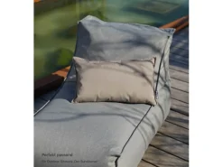 mokebo Outdoor Kissenbezug Das Ruhepolster 50x30cm Sofakissen Hülle in Taupe