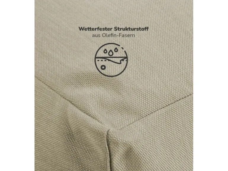 mokebo Outdoor Sitzsack Der Summerdream Bean Bag mit Füllung oder Gartenliege in Sand