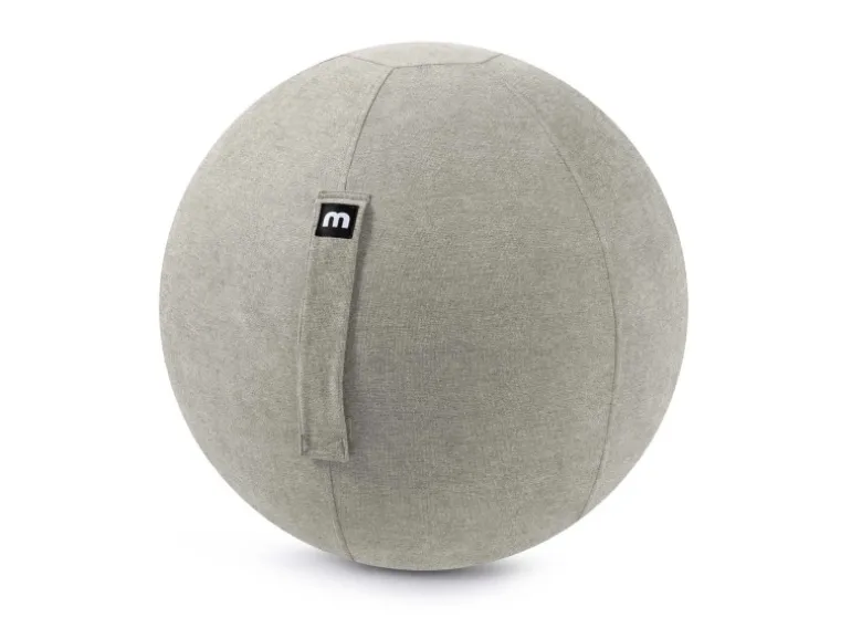 mokebo Stoff Sitzball Büro Ergonomisch Der Sportliche Sitzball mit Pumpe 65cm Breite Ergonomische Bürostuhl Alternative