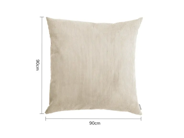 mokebo XXL Sofakissen Das Anschmiegsame Riesenkissen oder Kissen aus Cord in Beige