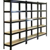 Monstershop 3 x Monster Racking T-Rax 75cm Lagerregal Schwarz mit Gratis Gummihammer