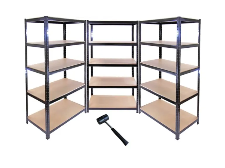 Monstershop 3 x Monster Racking T-Rax 90cm Lagerregal Schwarz