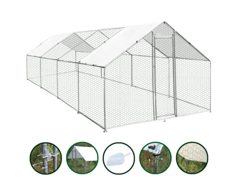 Monstershop Hühner Freilauf 4m x 8m x 2m