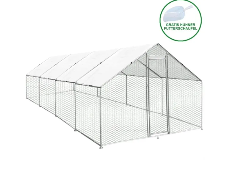 Monstershop Hühner Freilauf 4m x 8m x 2m