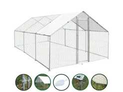 Monstershop Hühner Freilauf 4m x 6m x 2m