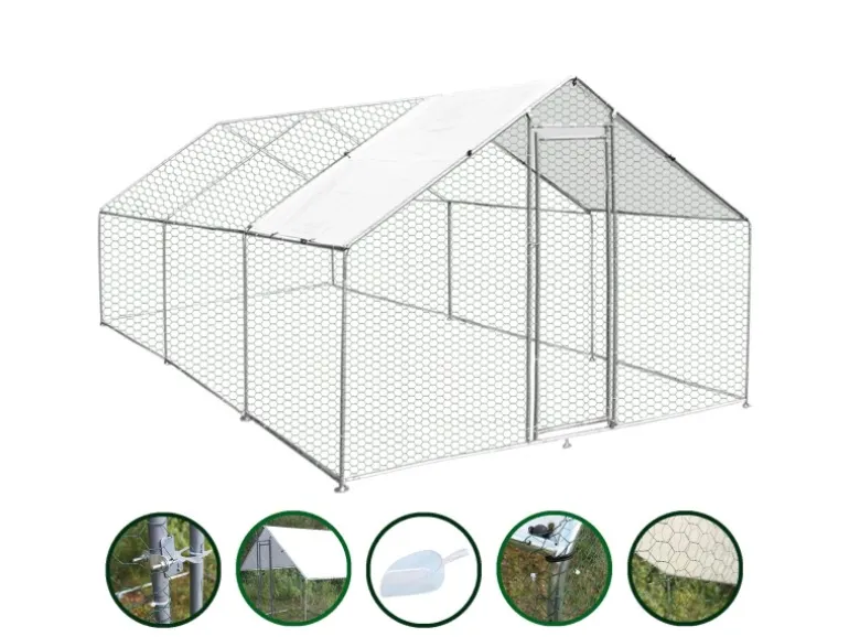 Monstershop Hühner Freilauf 4m x 6m x 2m