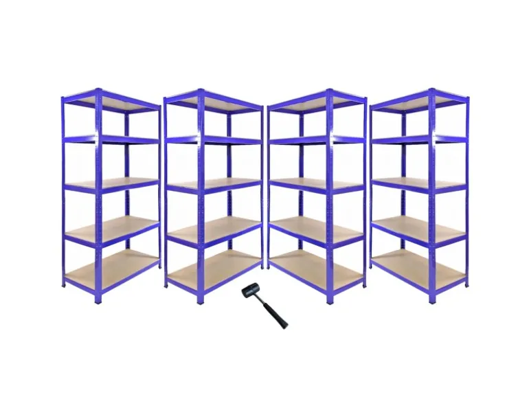 Monstershop Monster Racking T-Rax Eckregal & 4x 90cm Lagerregal Blau