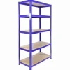 Monstershop 5x Monster Racking T-Rax 90cm Lagerregal Blau mit Gratis Gummihammer