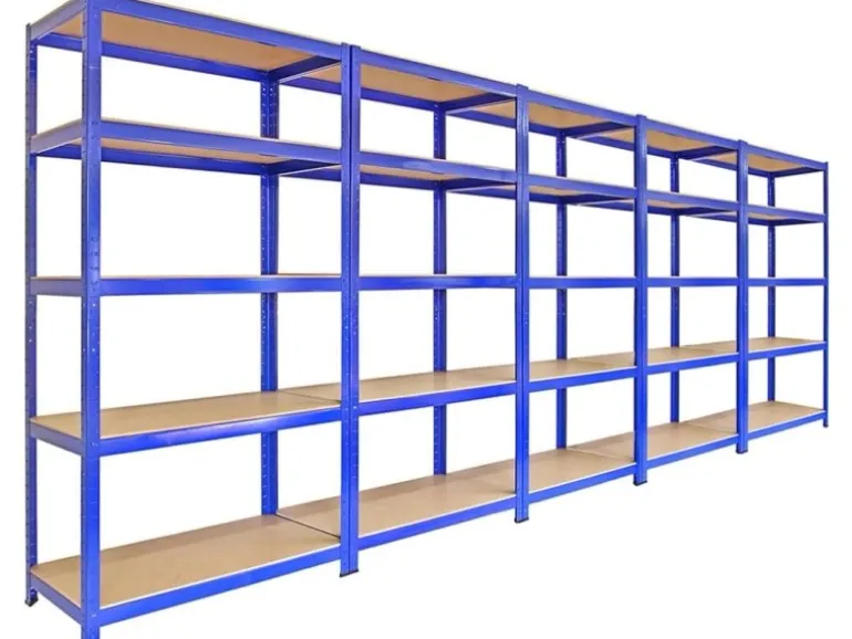 Monstershop 5x Monster Racking T-Rax 90cm Lagerregal Blau mit Gratis Gummihammer