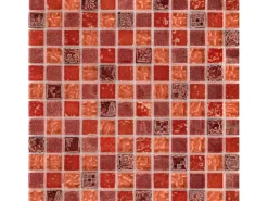 Mosaik Glas & Stein Maya Red 30 cm x 30 cm