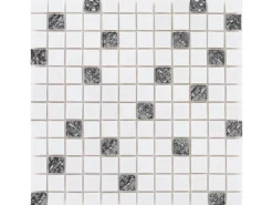Mosaik Marmor Roma Silver 30 cm x 30 cm
