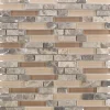 Mosaikmatte Glas & Stein Combi Castanho Line 29,8 cm x 30,4 cm