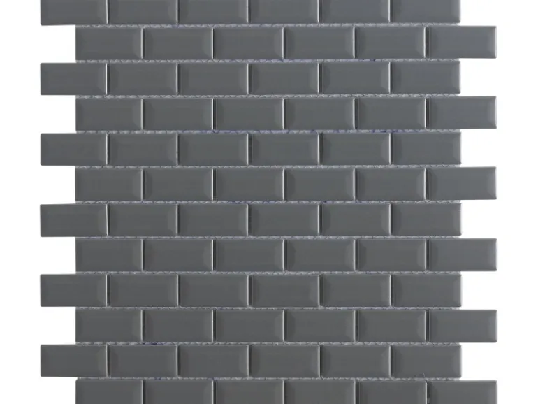 Mosaikmatte Metro Keramik Grau 30 cm x 30 cm