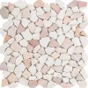 Mosaikmatte Mini Poly Marmor Rosso 28 cm x 28 cm