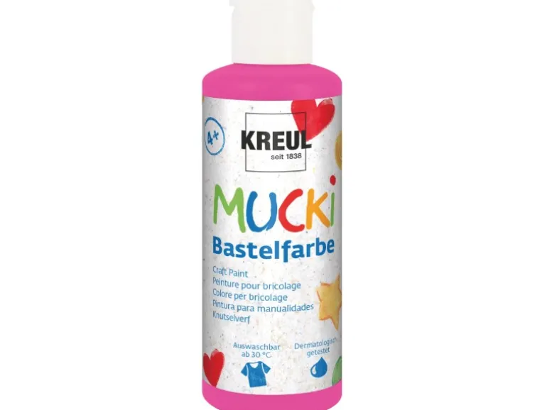 Mucki Bastelfarbe Pink 80 ml