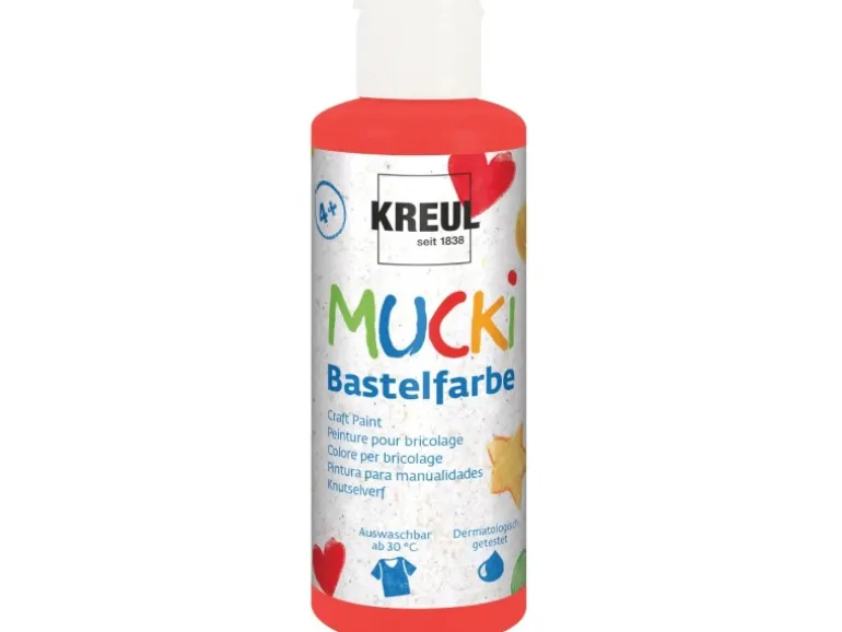 Mucki Bastelfarbe Rot 80 ml