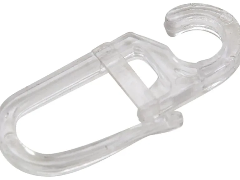 Mydeco Gardinenhaken Glasklar für 1,6 cm Gardinenringe