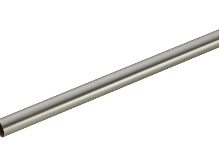 Mydeco Gardinenstange für Ringe Edelstahl-Optik Ø 2 cm x 240 cm