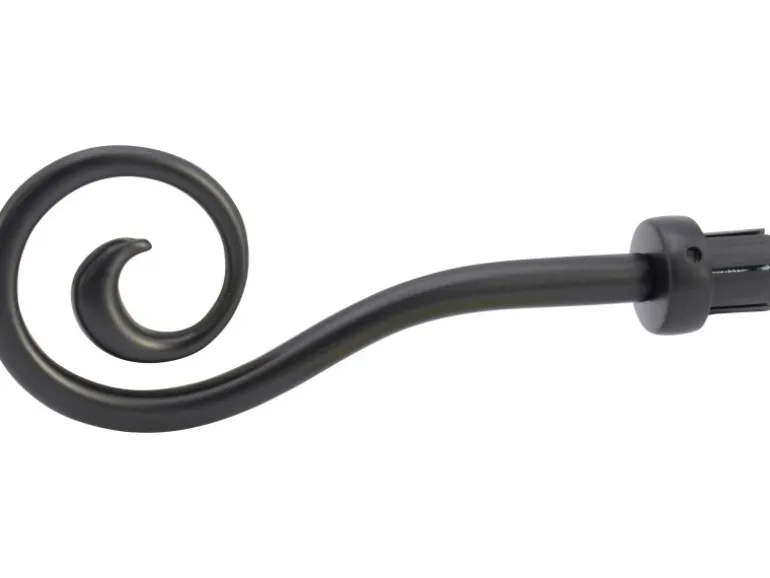 Mydeco Gardinenstange-Endstück Orbis Schwarz Ø 2 cm