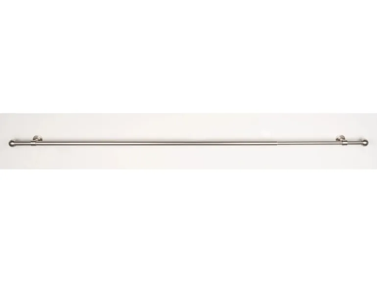 mydeco Gardinenstange-Komplettset 2in1 ausziehbar Edelstahl-Optik 160-280cm
