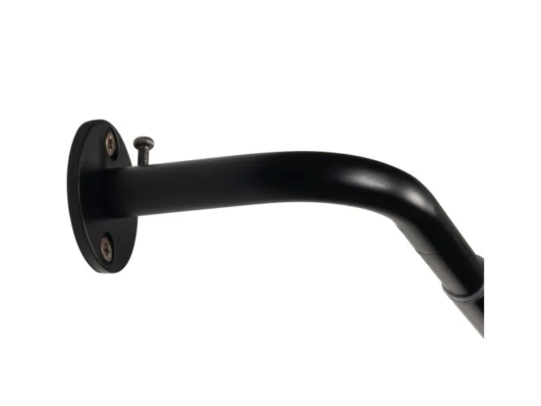 mydeco Gardinenstange-Set day & night ausziehbar Schwarz 120-210cm