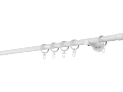 Mydeco Maß-Gardinenstange mit Endstück Cap Weiß Ø 2 cm x 170 cm