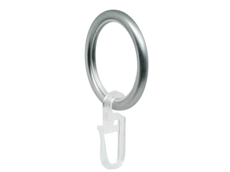 mydeco Rundringe 20 Stk. Ø40mm passend zu Gardinenstangen Ø20mm Edelstahl-Optik