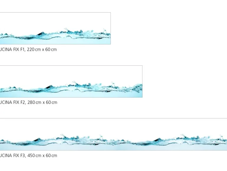 Myspotti Küchenrückwandfolie Wasser Selbstklebend 450 cm x 60 cm