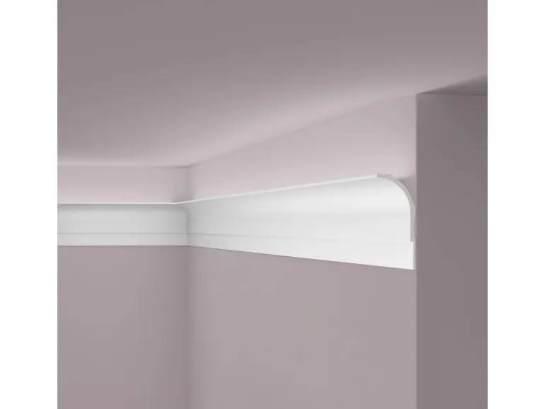 NOEL & MARQUET NMC AD22 ARSTYL Eckleiste Zierleiste Stuckleiste für Indirekte Beleuchtung 2 m 200 cm x 10 cm x 22,5 cm Weiß