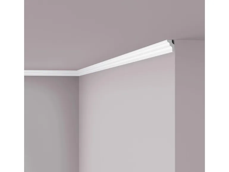 NOEL & MARQUET NMC E NOMASTYL Eckleiste Zierleiste Stuckleiste 2 m 200 cm x 1,7 cm x 2,5 cm Weiß