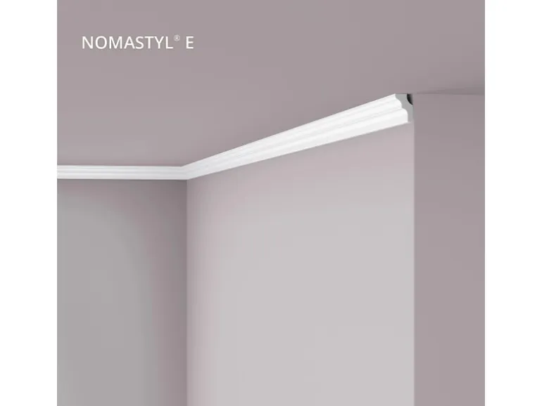 NOEL & MARQUET NMC E NOMASTYL Eckleiste Zierleiste Stuckleiste 2 m 200 cm x 1,7 cm x 2,5 cm Weiß