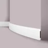 NOEL & MARQUET NMC FD2 Flex WALLSTYL Flexible Sockelleiste Zierleiste Stuckleiste 2 m 200 cm x 1,5 cm x 11 cm Weiß