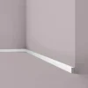 NOEL & MARQUET NMC FL15 WALLSTYL Sockelleiste Fußleiste Zierleiste Stuckleiste 2 m 200 cm x 1 cm x 1,8 cm Weiß