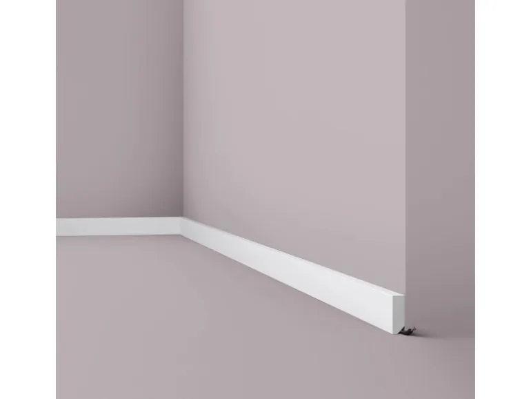 NOEL & MARQUET NMC FT1 WALLSTYL Sockelleiste Zierleiste Wandleiste Friesleiste 2 m 200 cm x 1,3 cm x 3,8 cm Weiß