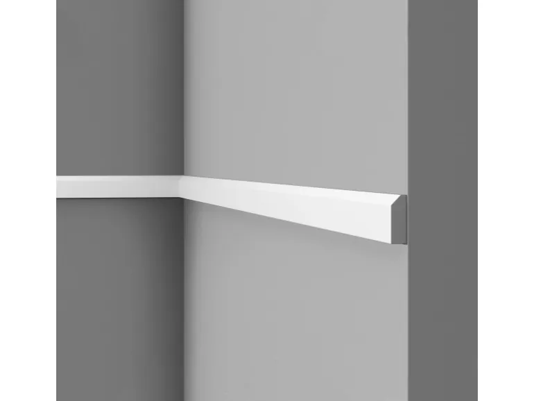 NOEL & MARQUET NMC FT1 WALLSTYL Sockelleiste Zierleiste Wandleiste Friesleiste 2 m 200 cm x 1,3 cm x 3,8 cm Weiß
