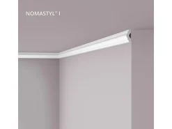 NOEL & MARQUET NMC I NOMASTYL Eckleiste Zierleiste Stuckleiste 2 m 200 cm x 1,6 cm x 3,8 cm Weiß