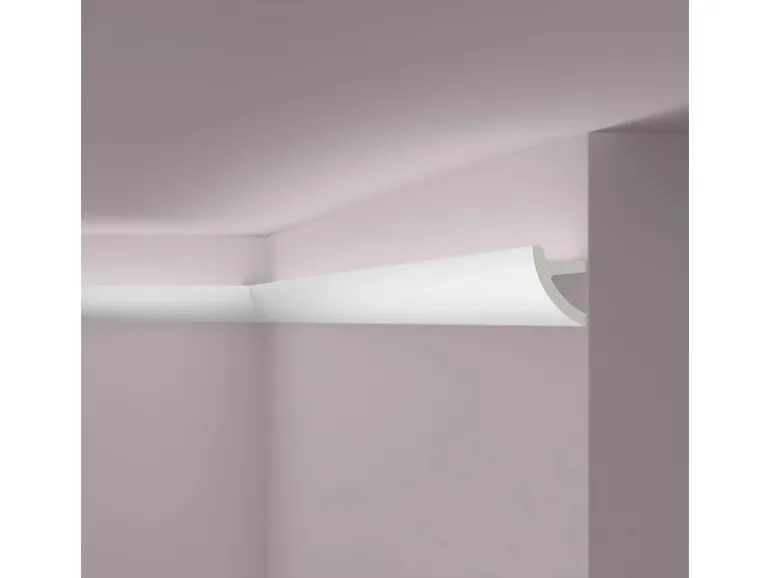 NOEL & MARQUET NMC IL1 ARSTYL Eckleiste Zierleiste Stuckleiste für Indirekte Beleuchtung 2 m 200 cm x 5 cm x 7 cm Weiß