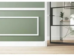 NOEL & MARQUET NMC WD5 WALLSTYL Wand- und Friesleiste Zierleiste Stuckleiste 2 m 200 cm x 1 cm x 3,8 cm Weiß