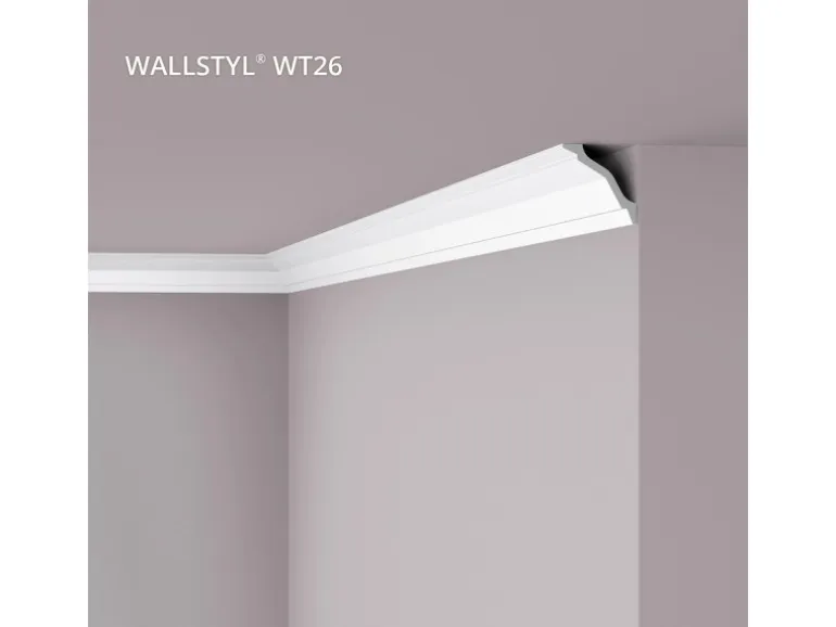 NOEL & MARQUET NMC WT26 WALLSTYL Eckleiste Zierleiste Stuckleiste 2 m 200 cm x 7,5 cm x 7,5 cm Weiß
