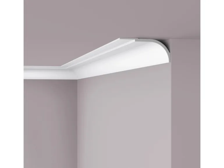 NOEL & MARQUET NMC WT22 WALLSTYL Eckleiste Zierleiste Stuckleiste 2 m 200 cm x 22,5 cm x 10 cm Weiß