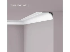 NOEL & MARQUET NMC WT22 WALLSTYL Eckleiste Zierleiste Stuckleiste 2 m 200 cm x 22,5 cm x 10 cm Weiß