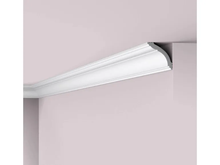 NOEL & MARQUET NMC WT15 WALLSTYL Eckleiste Deckenleiste Zierleiste Stuckleiste 2 m 200 cm x 7 cm x 7 cm Weiß