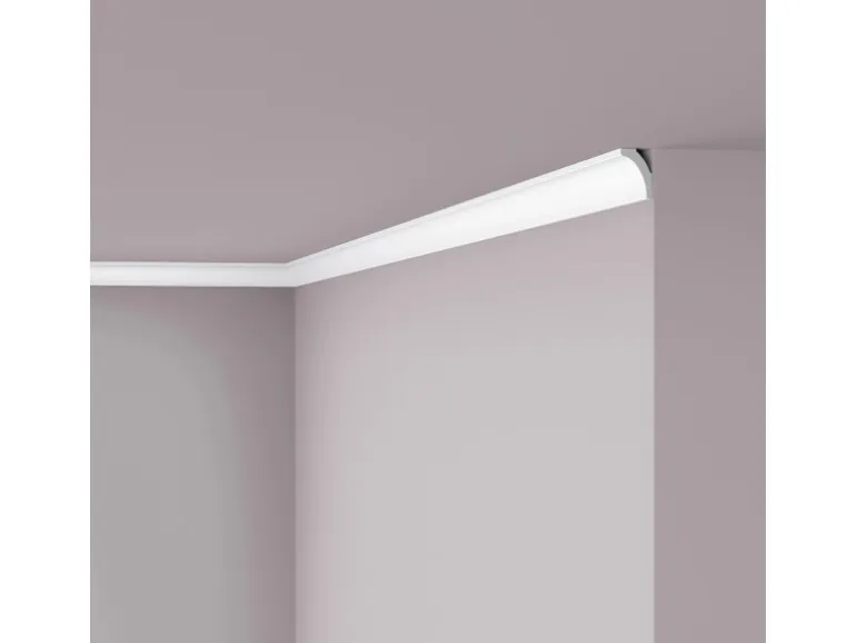 NOEL & MARQUET NMC WT8 WALLSTYL Eckleiste Zierleiste Sockelleiste 2 m 200 cm x 2 cm x 3 cm Weiß