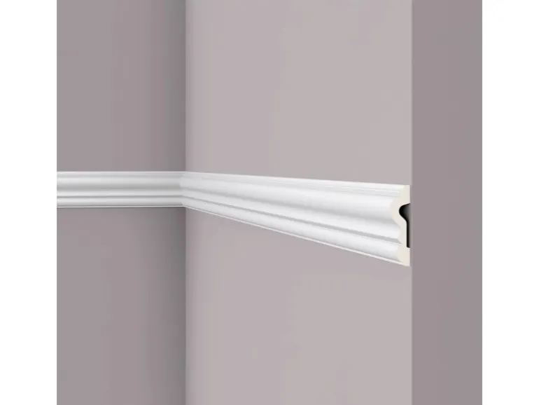 NOEL & MARQUET NMC Z13 ARSTYL Wand- und Friesleiste Zierleiste Stuckleiste 2 m 200 cm x 2,2 cm x 8 cm Weiß