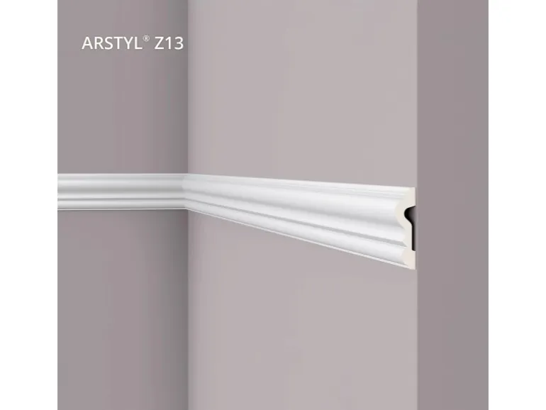 NOEL & MARQUET NMC Z13 ARSTYL Wand- und Friesleiste Zierleiste Stuckleiste 2 m 200 cm x 2,2 cm x 8 cm Weiß