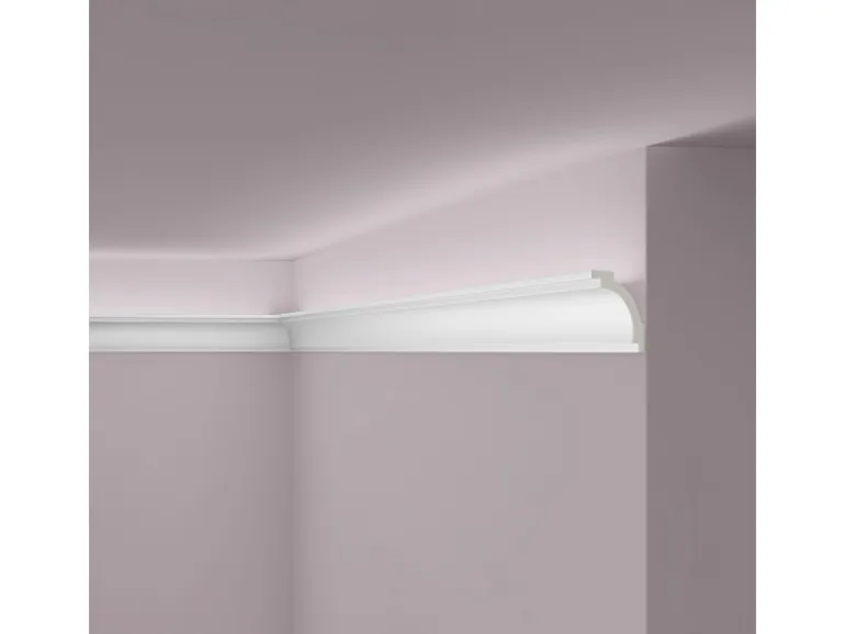 NOEL & MARQUET NMC Z16 ARSTYL Eckleiste Zierleiste Stuckleiste für Indirekte Beleuchtung 2 m 200 cm x 5 cm x 7 cm Weiß