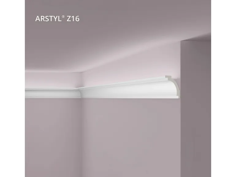 NOEL & MARQUET NMC Z16 ARSTYL Eckleiste Zierleiste Stuckleiste für Indirekte Beleuchtung 2 m 200 cm x 5 cm x 7 cm Weiß
