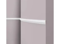 NOEL & MARQUET NMC Z10 Flex ARSTYL Flexible Wand- und Friesleiste Zierleiste Stuckleiste 2 m 200 cm x 1,8 cm x 3,8 cm Weiß
