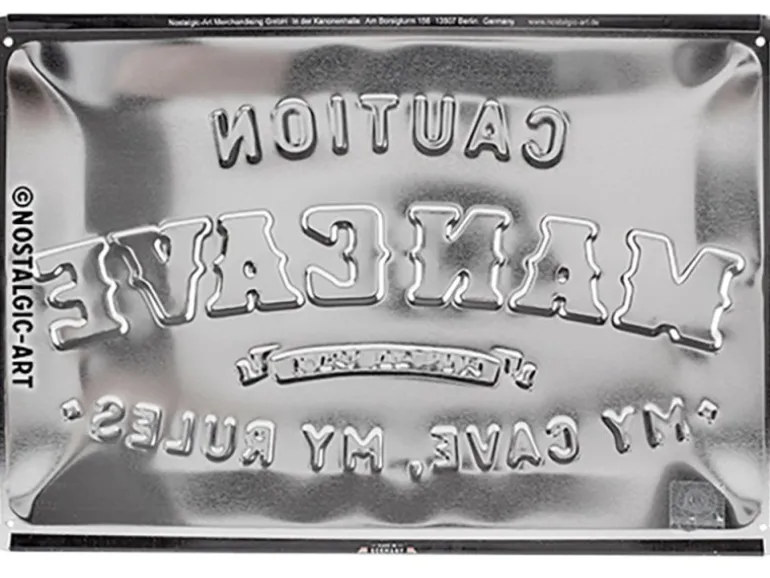 Nostalgic-Art Blechschild Man Cave 20 cm x 30 cm